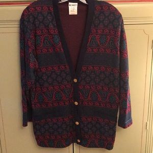 Multi colored cardigan